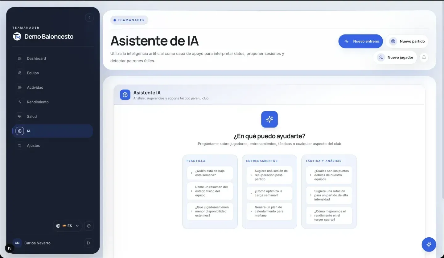 AI assistant inside the app